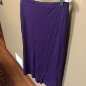 Purple rayon skirt